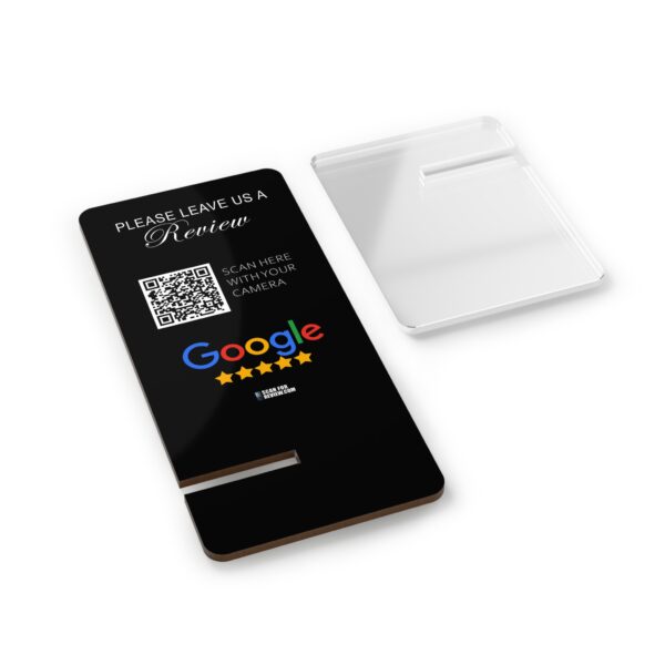 2 Piece Hardboard Google QR Code Review Stand Black - Image 2