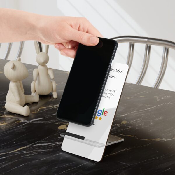 2 Piece Hardboard Google QR Code Review Stand White - Image 4