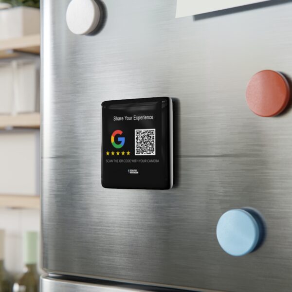 Custom QR Code Porcelain Magnet for Google Reviews - Image 2