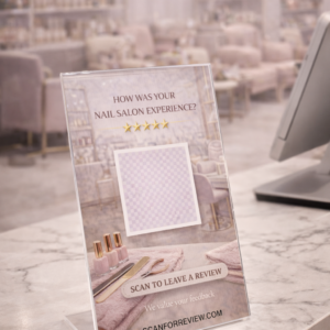 nail salong qr code sign