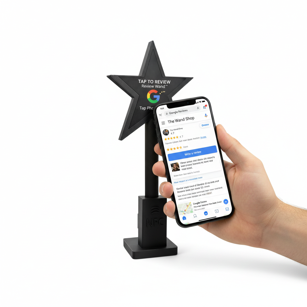 Review Wand™ – NFC Google Review Tool & Countertop Stand - Image 6