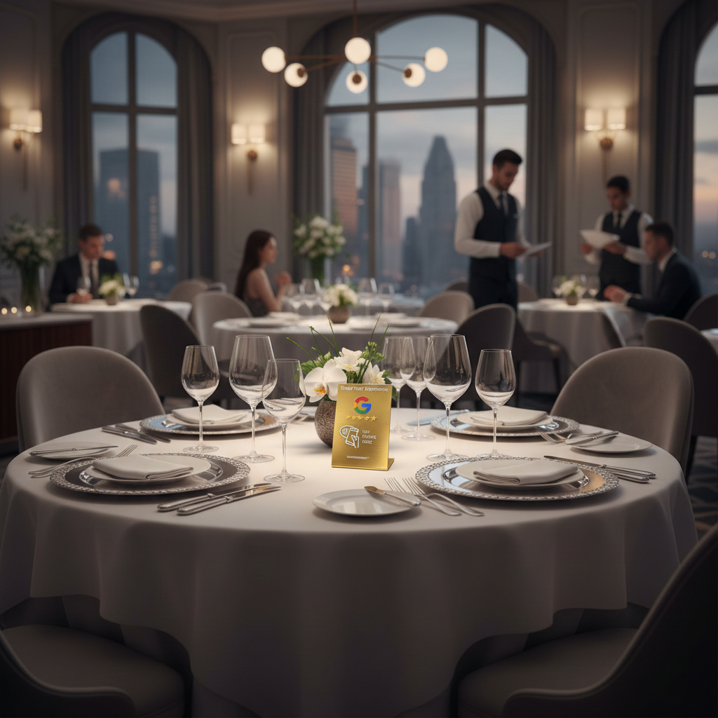 Gold NFC Google Review Stand - Premium Tap to Review Display | ScanForReview - Image 10